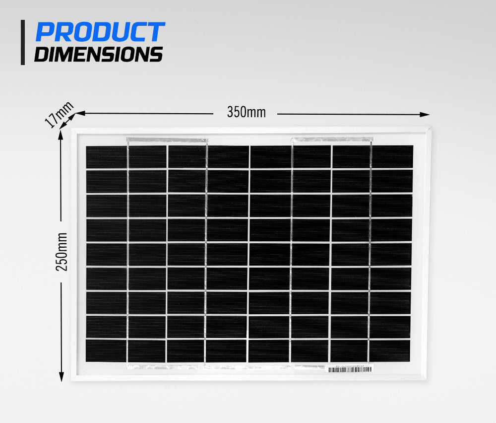 2x 12V 10W Solar Panel Kit Megavolt Caravan Camping Power MONO Battery Charging - Sunyee