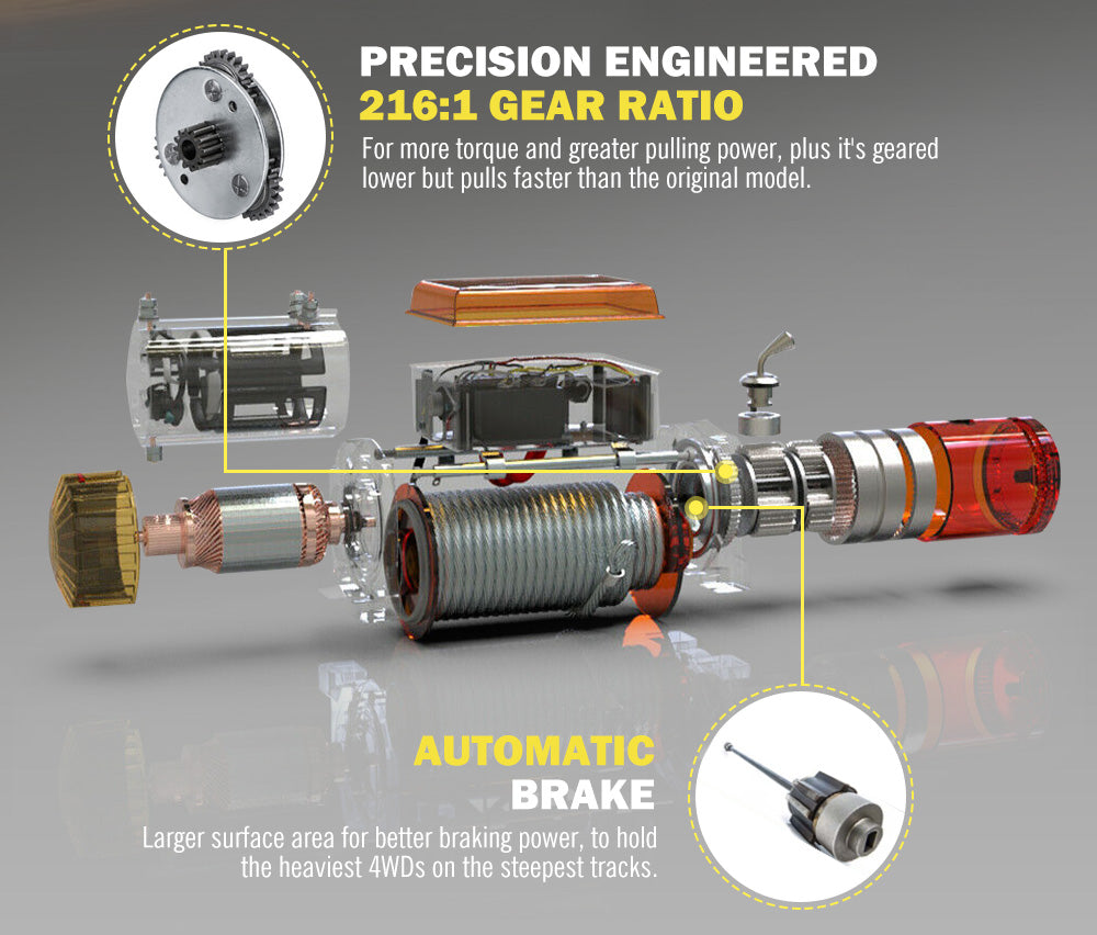 Tungsten 12V 12000lbs Electric Winch Synthetic Rope Wireless Remote Recovery - Sunyee