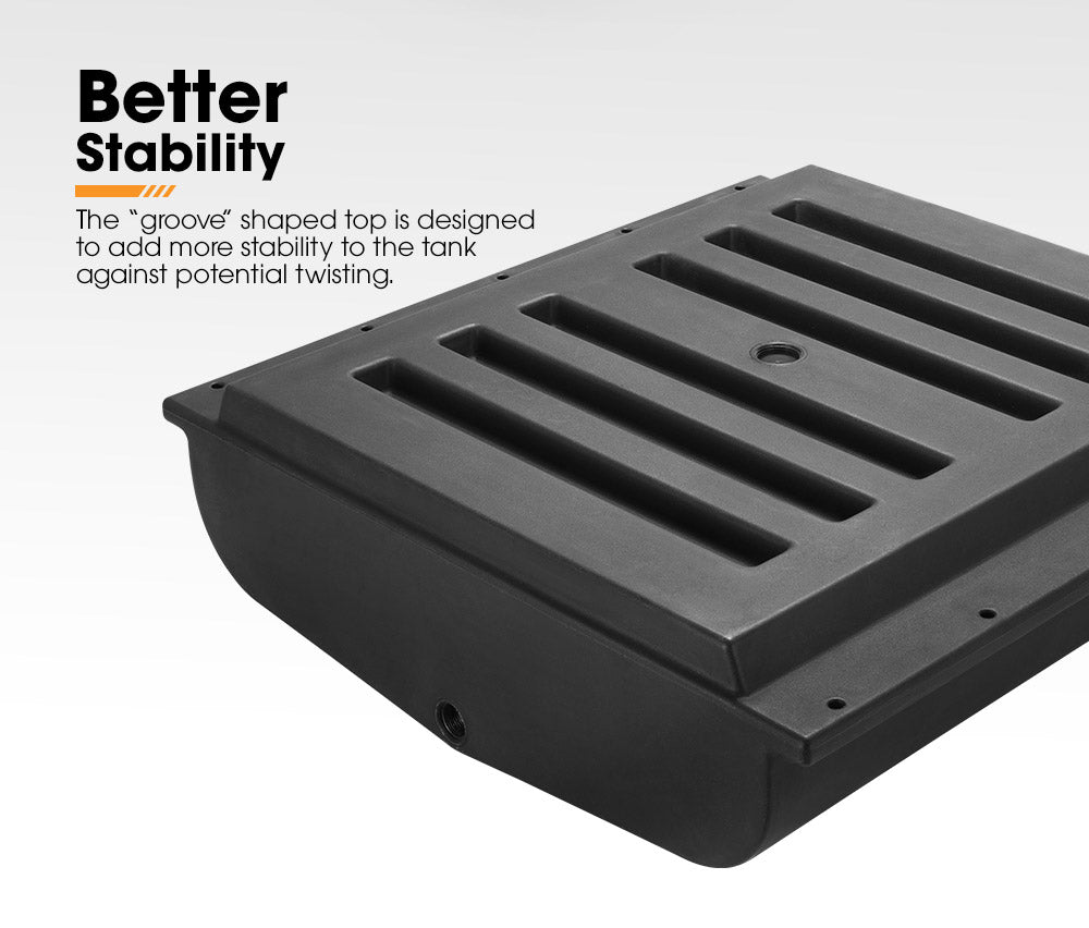 120L Poly Water Tank Camper Trailers Caravans 4X4 4WD Truck Universal Black - Sunyee