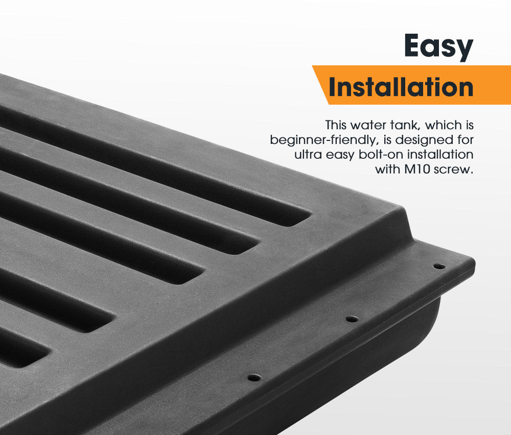 120L Poly Water Tank Camper Trailers Caravans 4X4 4WD Truck Universal Black - Sunyee