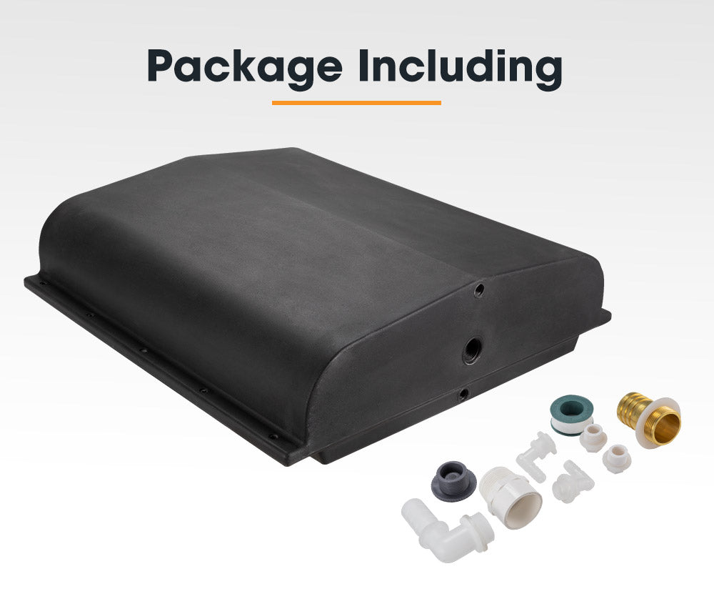 120L Poly Water Tank Camper Trailers Caravans 4X4 4WD Truck Universal Black - Sunyee