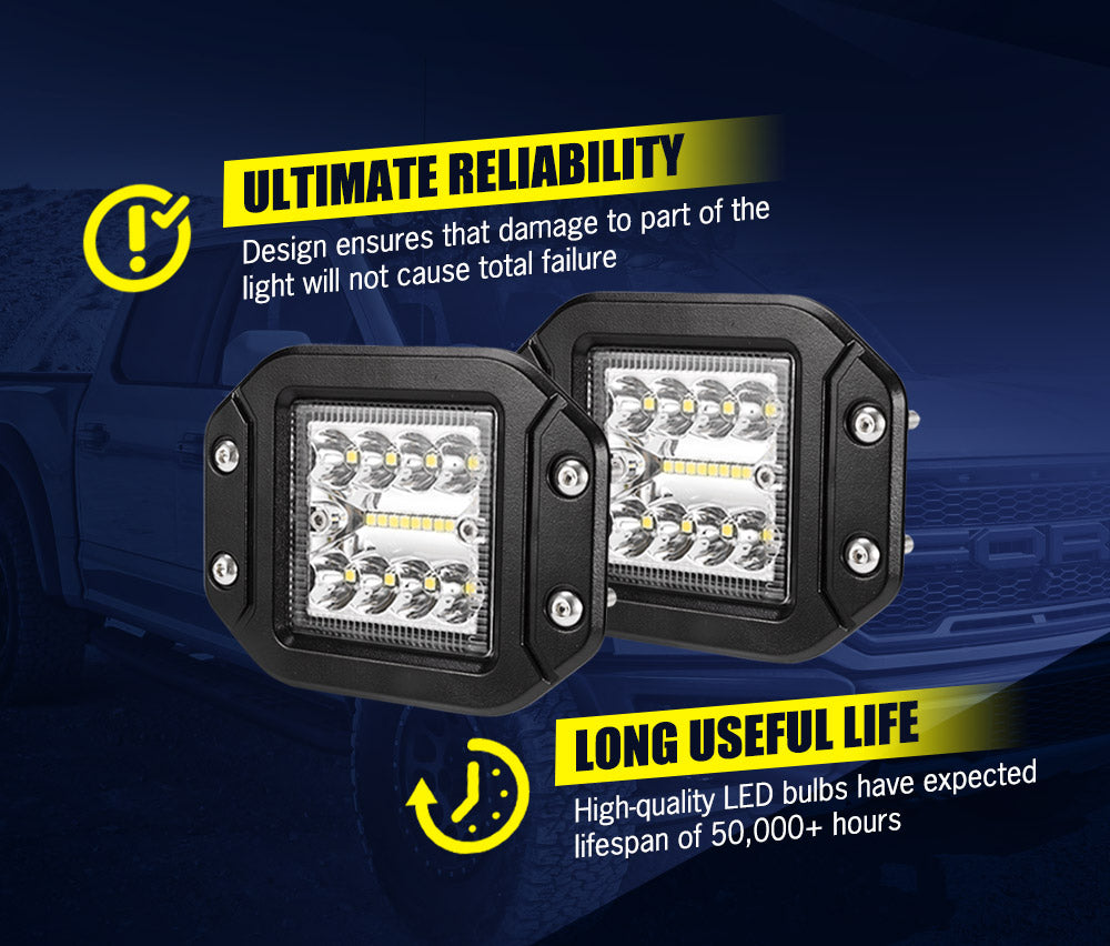 Lightfox 5inch Led Light Bar 1 Lux @ 160M IP68 3501 - 4000 lm - Sunyee