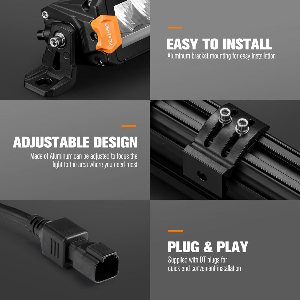 Lightfox Vertex Series 12inch LED Light Bar 1Lux@294m IP68 6,770 LM