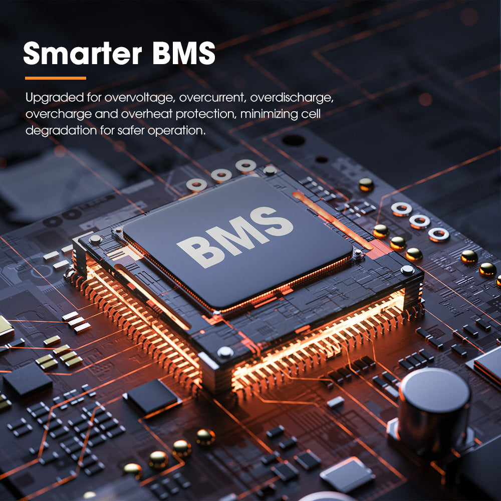 San Hima 12V 100Ah Lithium Iron Phosphate Battery LiFePO4 w/ Bluetooth Built-in BMS - Sunyee