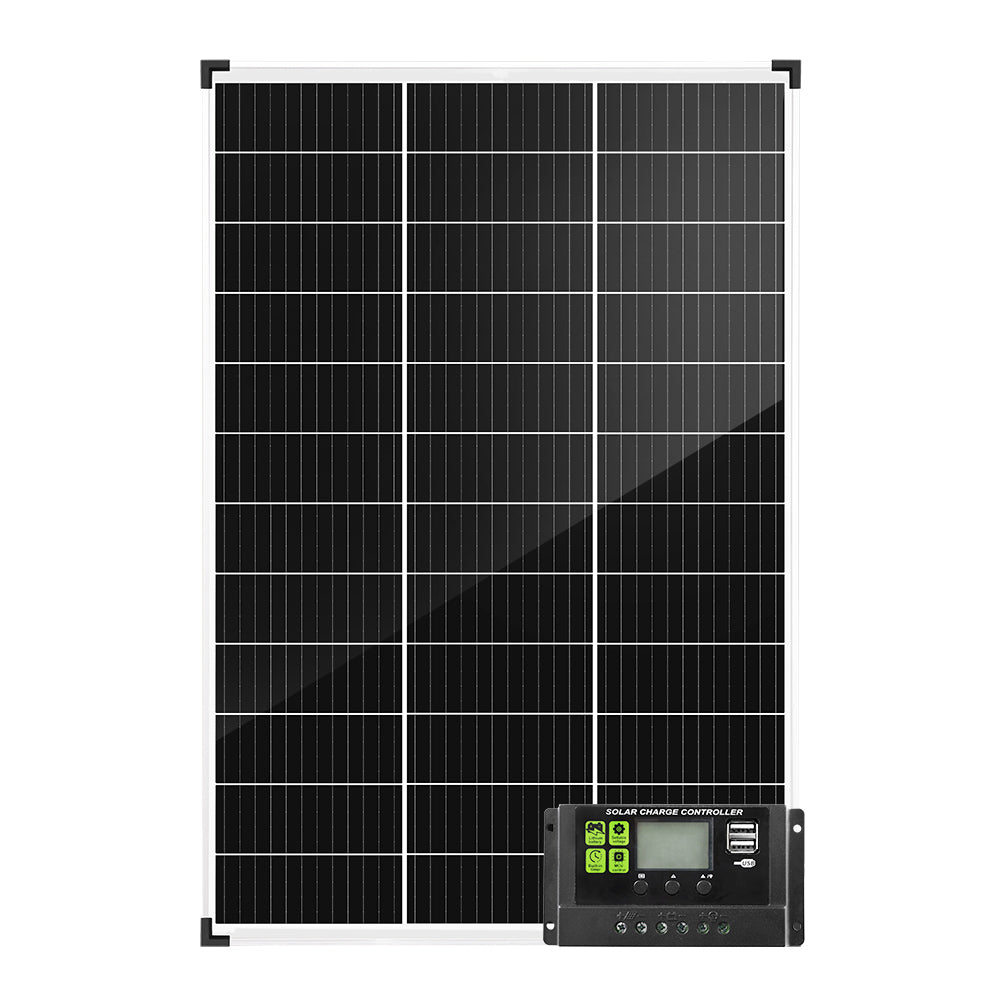 130W Solar Panel Kit Mono Generator Caravan Camping Power Battery Charging 12V - Sunyee