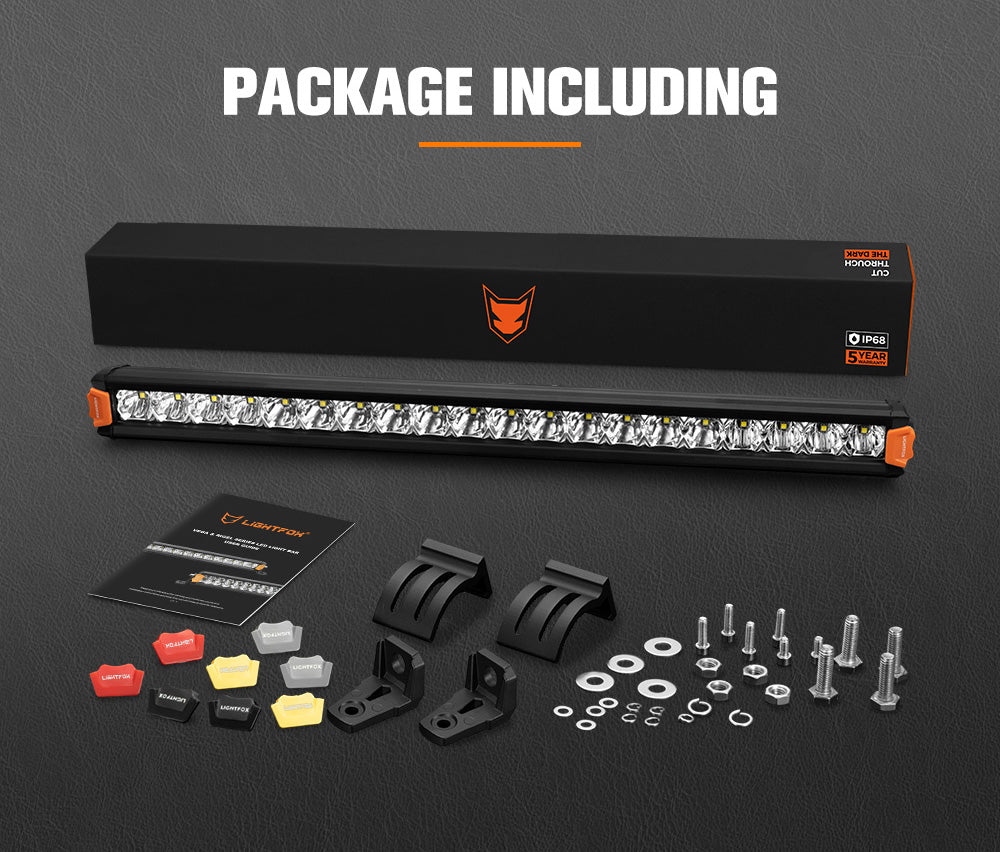 Lightfox Vega Series 20inch LED Light Bar 1 Lux @ 341M IP68 7,551 Lumens - Sunyee