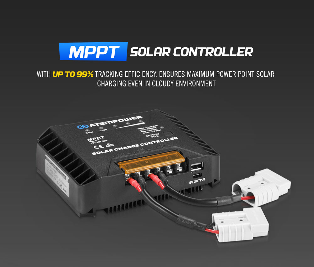 Atem Power 12V 200W Folding Solar Panel Blanket Mat Completed Kit Camping Power - Sunyee