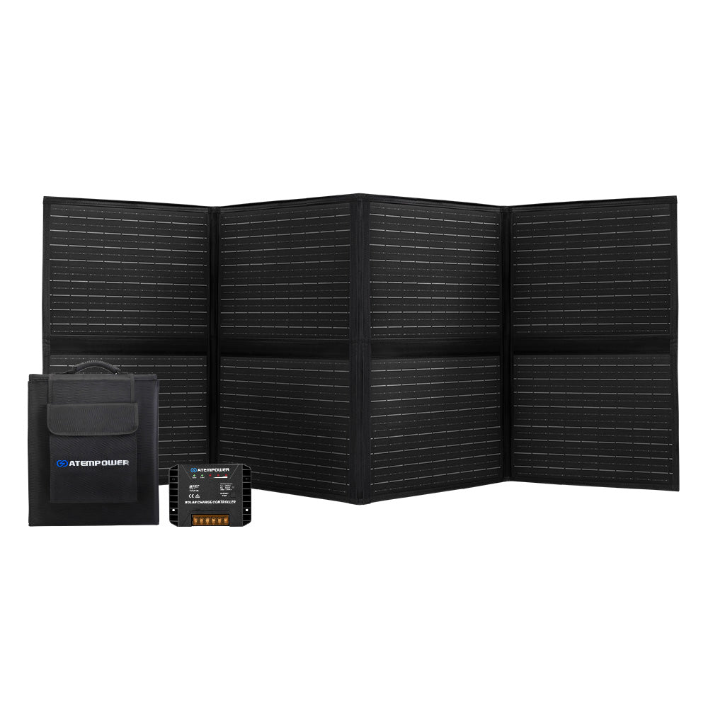 Atem Power 12V 200W Folding Solar Panel Blanket Mat Completed Kit Camping Power - Sunyee