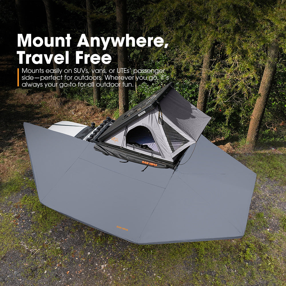San Hima 270 Degree Awning Free Standing Camping With L Brackets Passenger Side - Sunyee