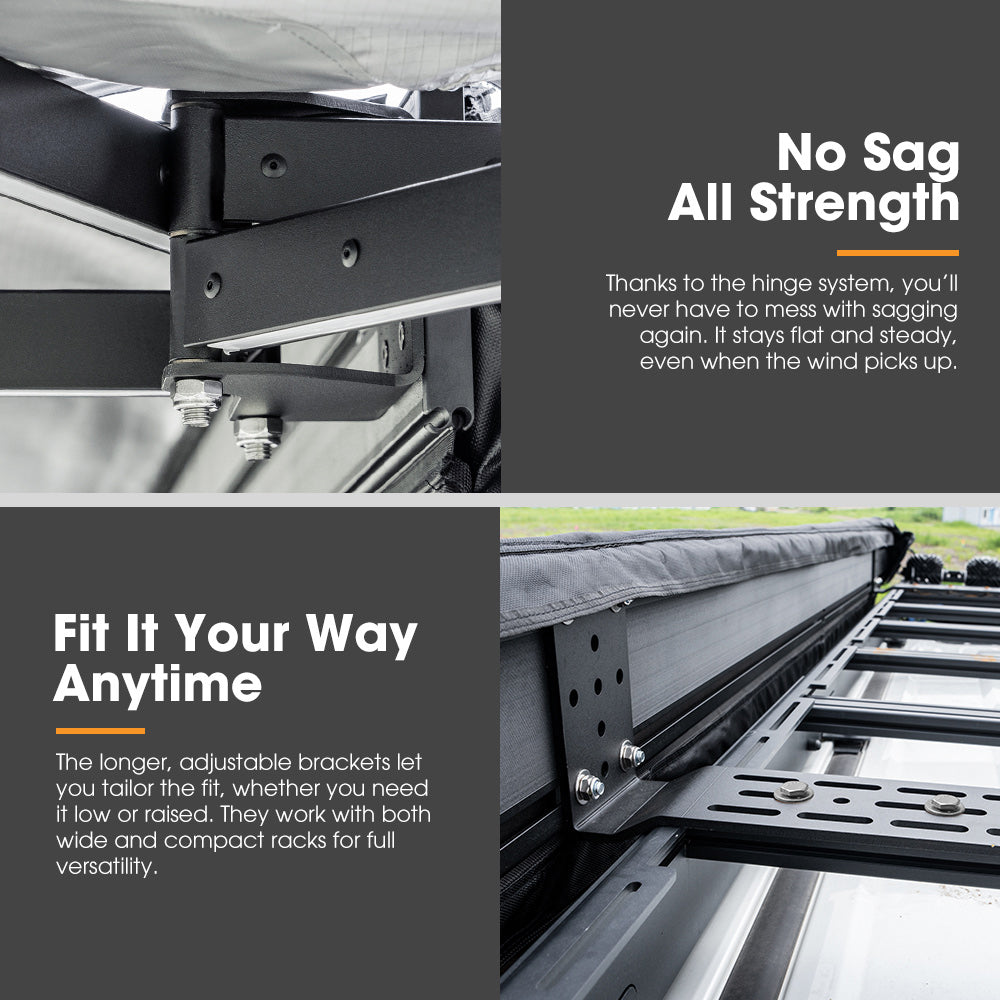 San Hima 270 Degree Awning Free Standing Camping With L Brackets Passenger Side - Sunyee