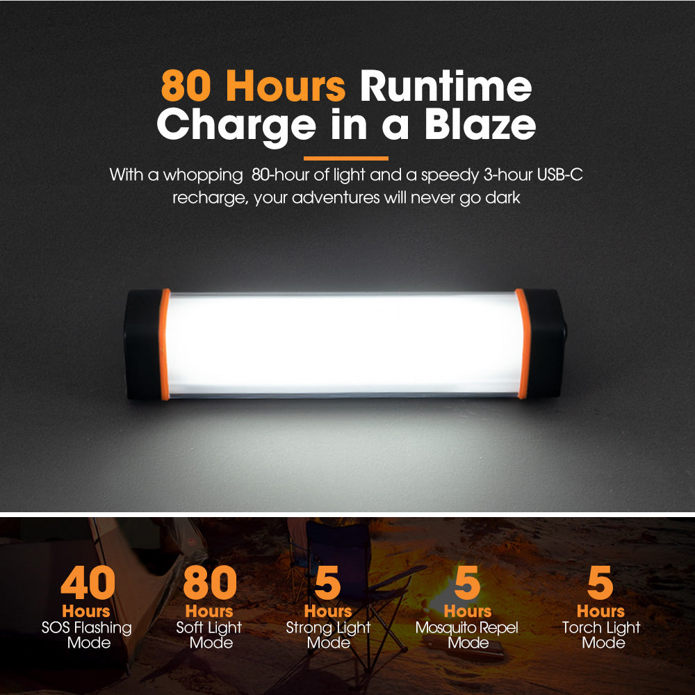 San Hima LED Torch Light Power Bank Flashlight Lithium USB Rechargeable - Sunyee
