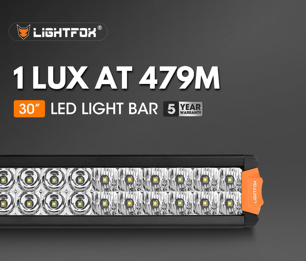Lightfox Rigel Series 30inch LED Light Bar 1 Lux @ 479M IP68 14,300 Lumens - Sunyee