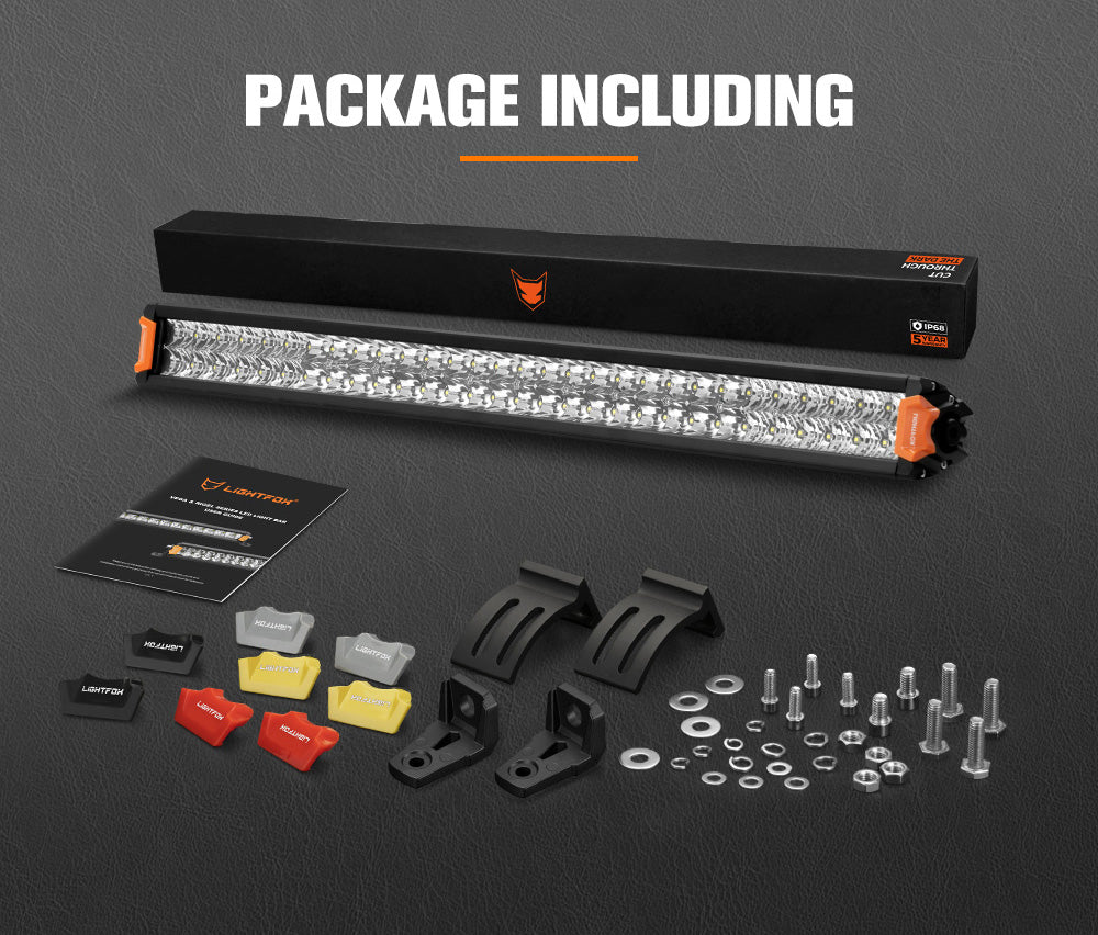 Lightfox Rigel Series 30inch LED Light Bar 1 Lux @ 479M IP68 14,300 Lumens - Sunyee