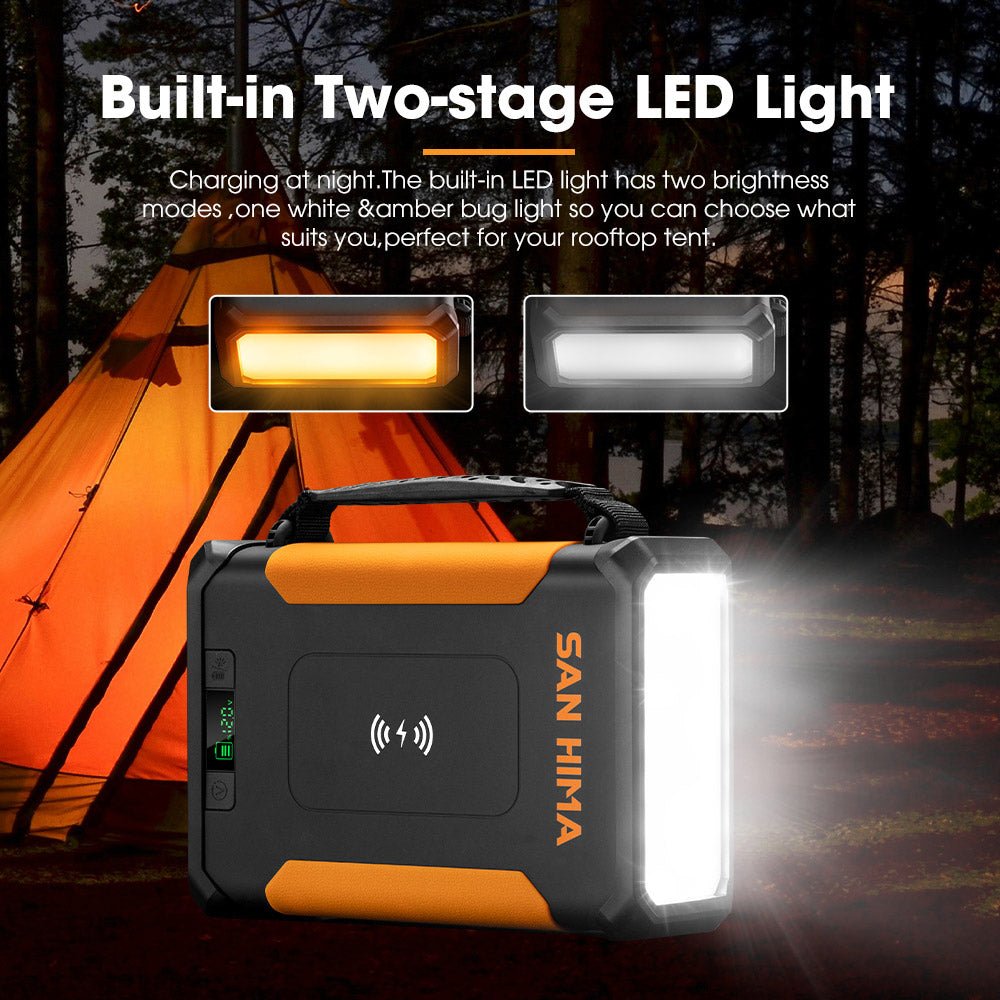 San Hima 24Ah Lithium Portable Power Pack Build-in LED Lights Camping Outdoor - Sunyee