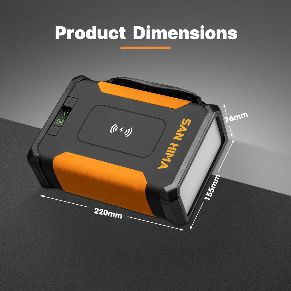 San Hima 24Ah Lithium Portable Power Pack Build-in LED Lights Camping Outdoor - Sunyee