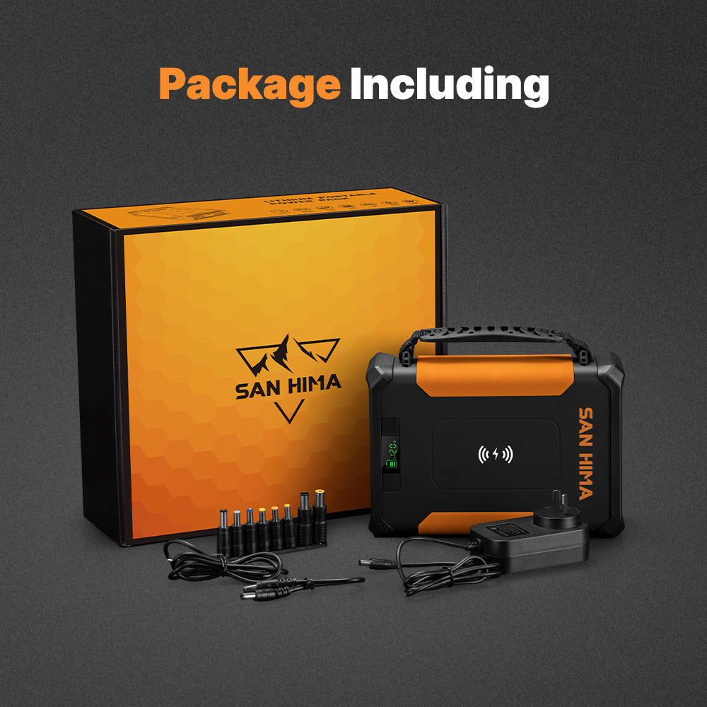 San Hima 24Ah Lithium Portable Power Pack Build-in LED Lights Camping Outdoor - Sunyee
