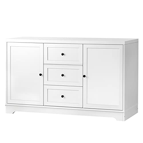 Oikiture Buffet Sideboard Cabinet Storage Cupboard Hallway Hamptons Furniture - Sunyee