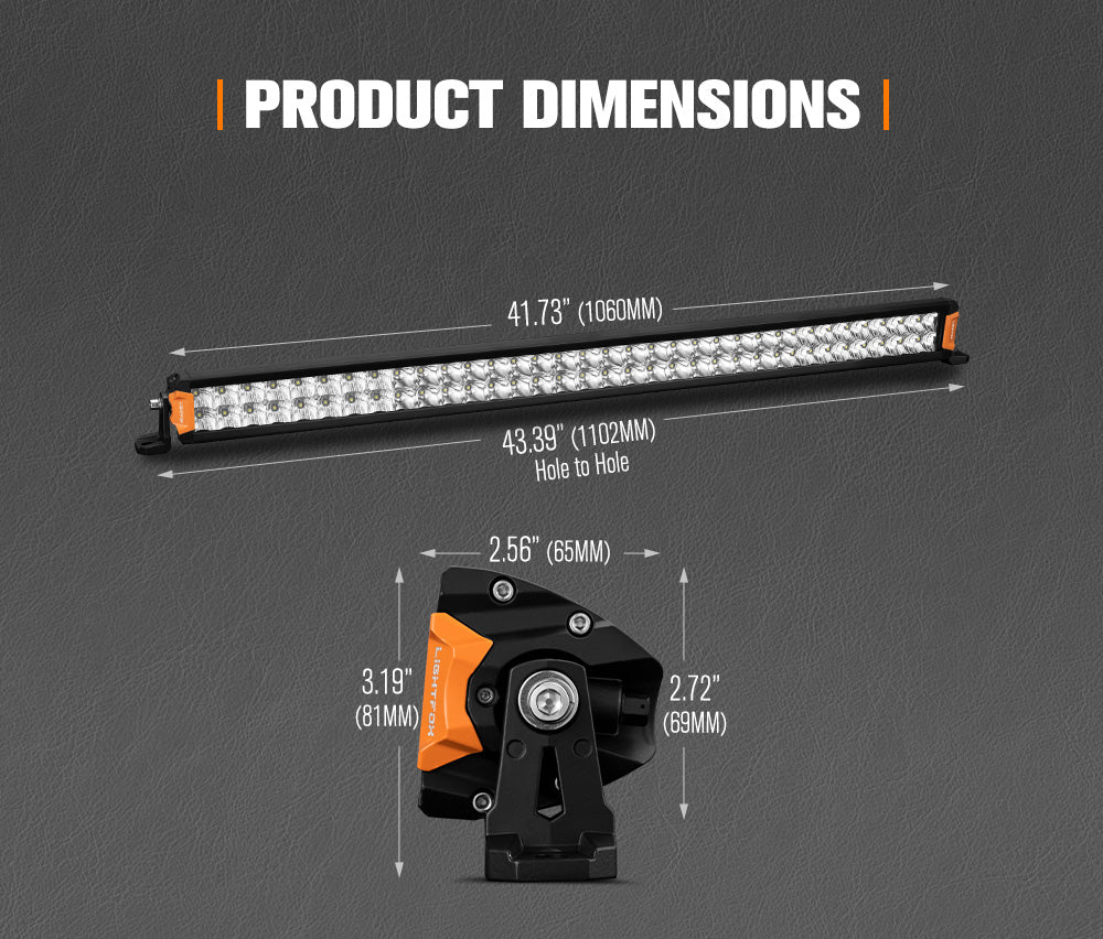 Lightfox Rigel Series 40inch LED Light Bar 1 Lux @ 517M IP68 18,040 Lumens - Sunyee
