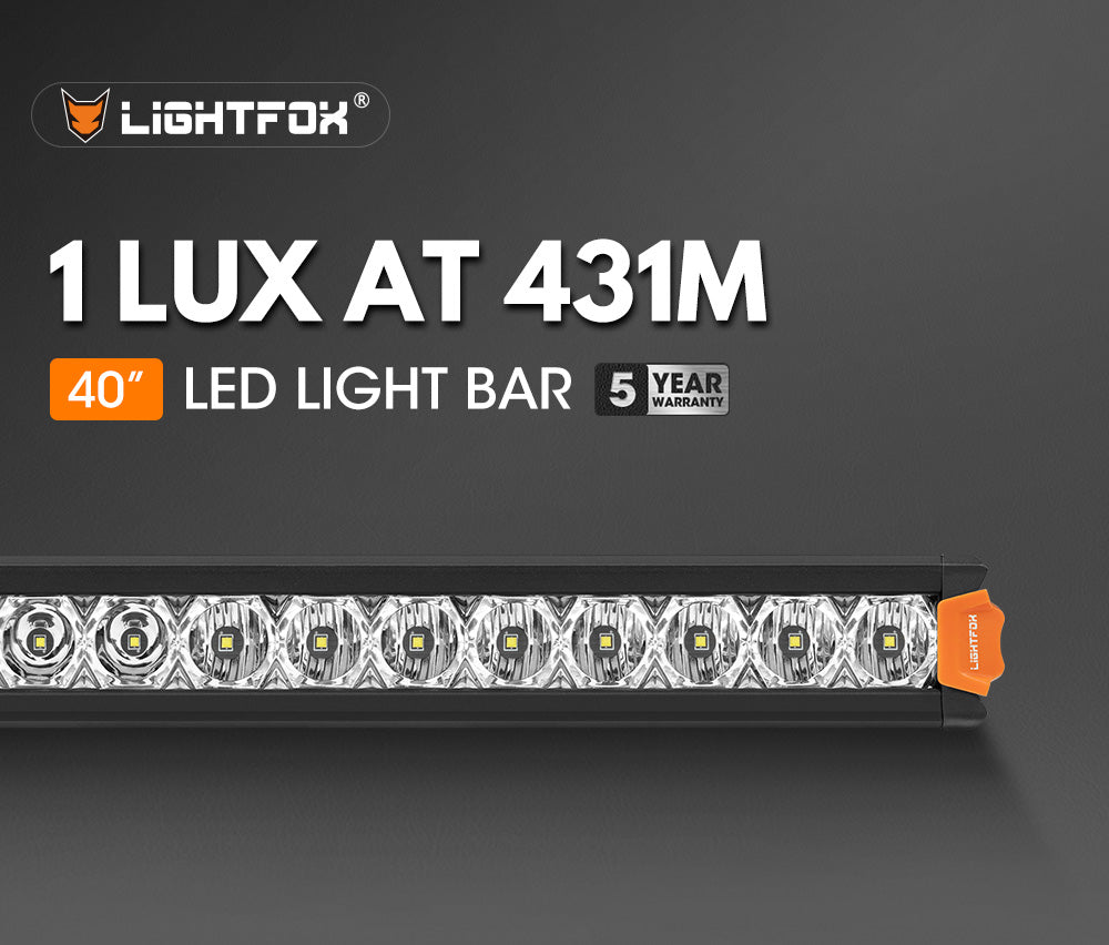 Lightfox Vega Series 40inch LED Light Bar 1 Lux @ 431M IP68 14,475 Lumens - Sunyee