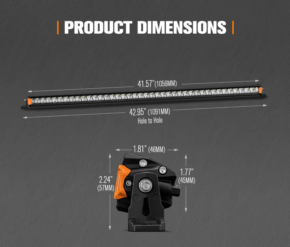Lightfox Vega Series 40inch LED Light Bar 1 Lux @ 431M IP68 14,475 Lumens - Sunyee