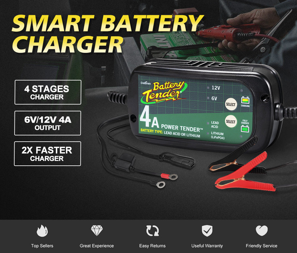 Smart Battery Charger 4A 6V/12V - Sunyee