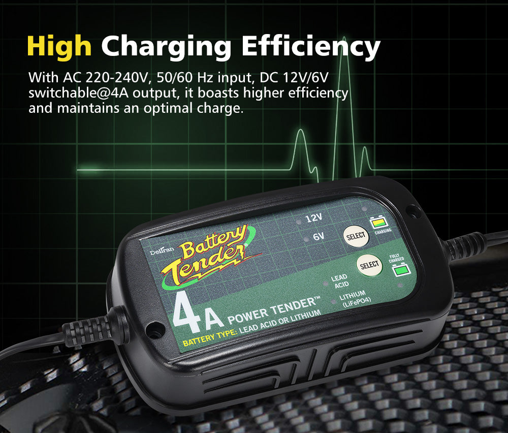 Smart Battery Charger 4A 6V/12V - Sunyee