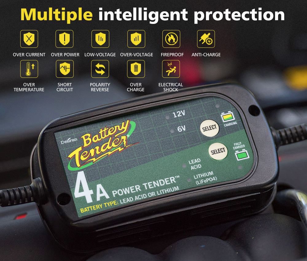 Smart Battery Charger 4A 6V/12V - Sunyee