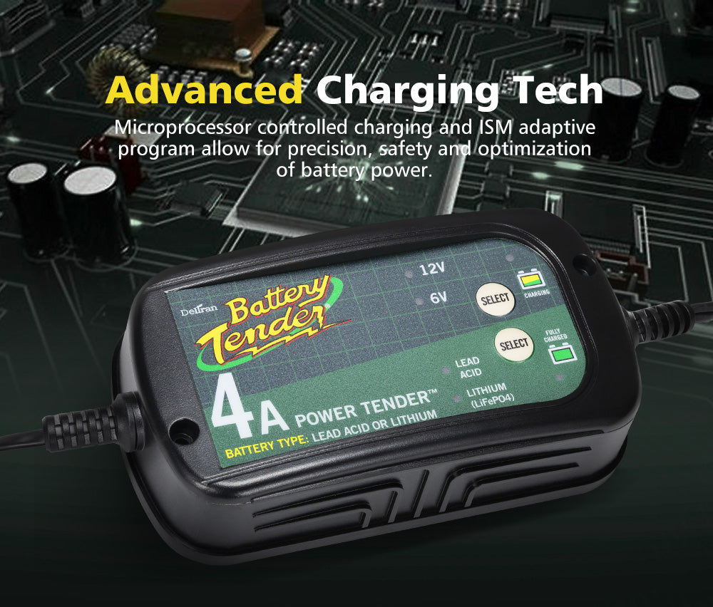 Smart Battery Charger 4A 6V/12V - Sunyee