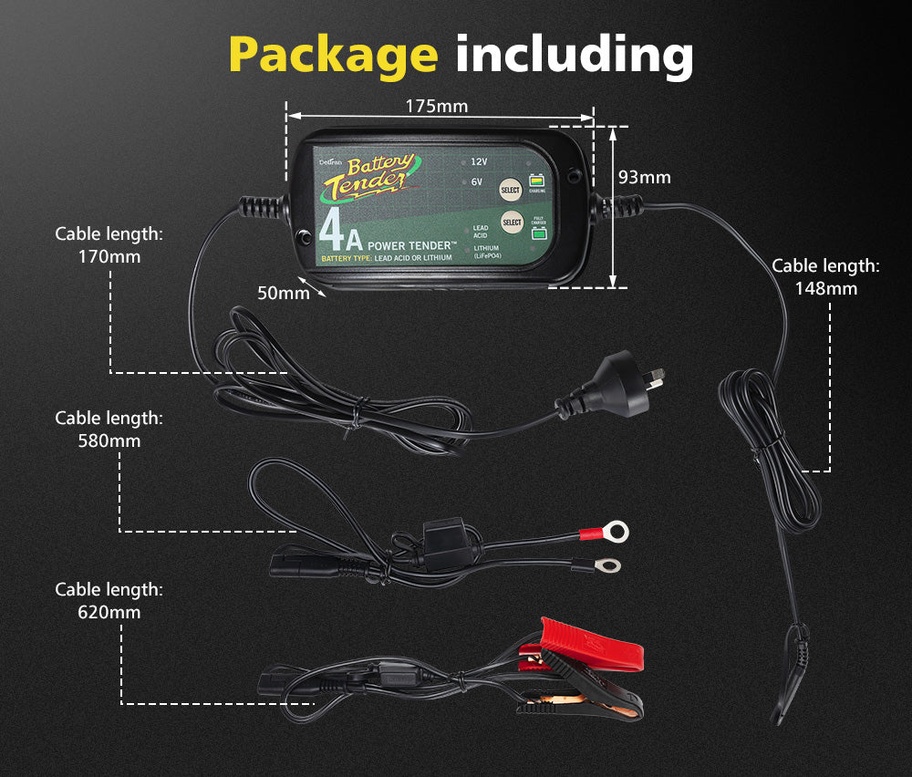 Smart Battery Charger 4A 6V/12V - Sunyee
