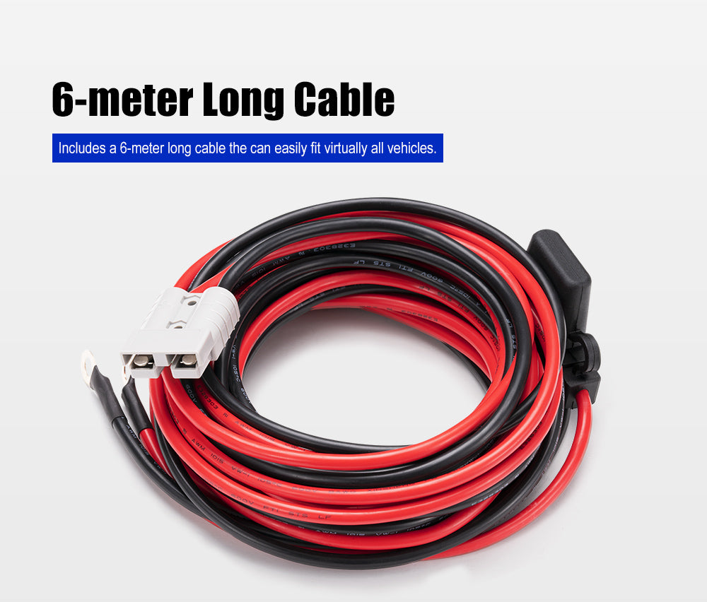 Atem Power 50A Wiring Kit 12V 6m Anderson Style Plug Battery Cable Quick Connect - Sunyee