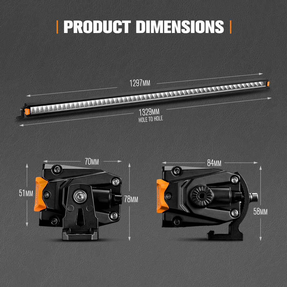 Lightfox Vertex Series 50inch LED Light Bar 1Lux@509m IP68 21,980 LM