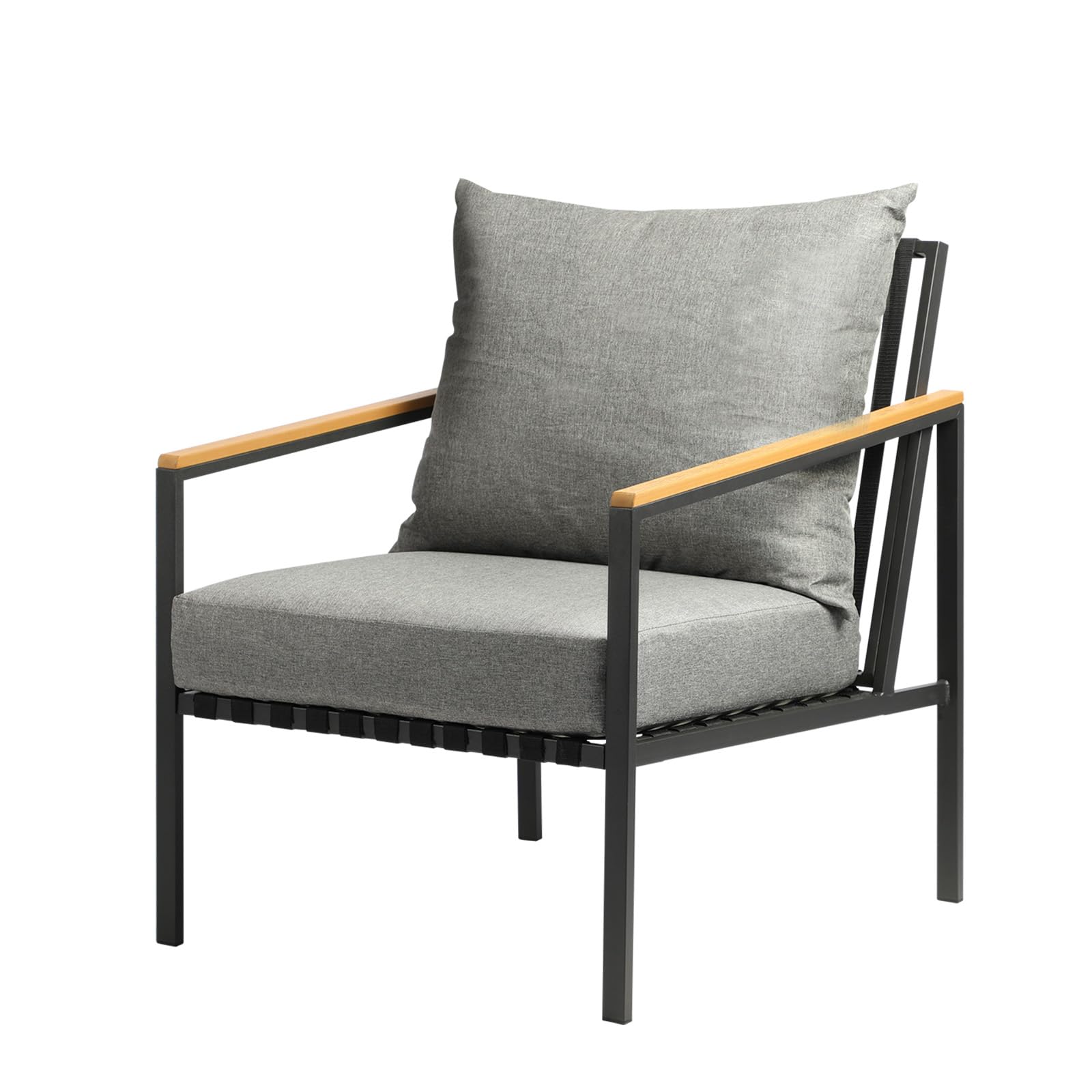 Livsip Outdoor Lounge Chairs Patio Furniture Chairs Garden Sofa with Cushions - Sunyee