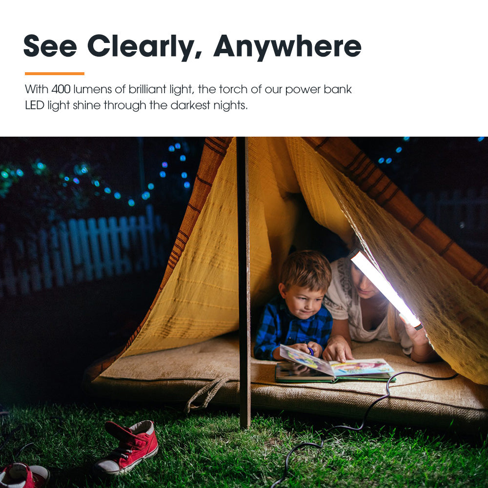 San Hima LED Torch Light Large Power Bank Flashlight Lithium USB Rechargeable - Sunyee