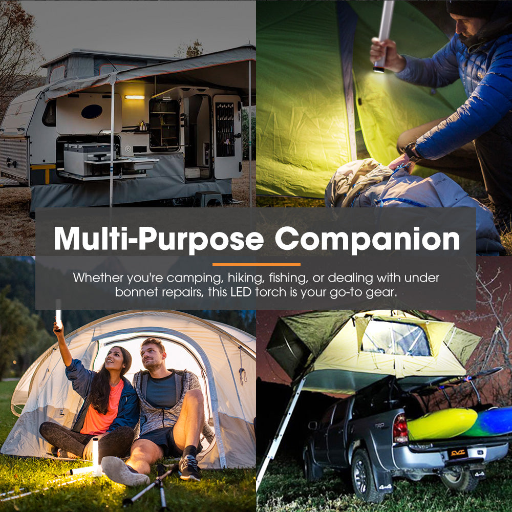 San Hima LED Torch Light Large Power Bank Flashlight Lithium USB Rechargeable - Sunyee