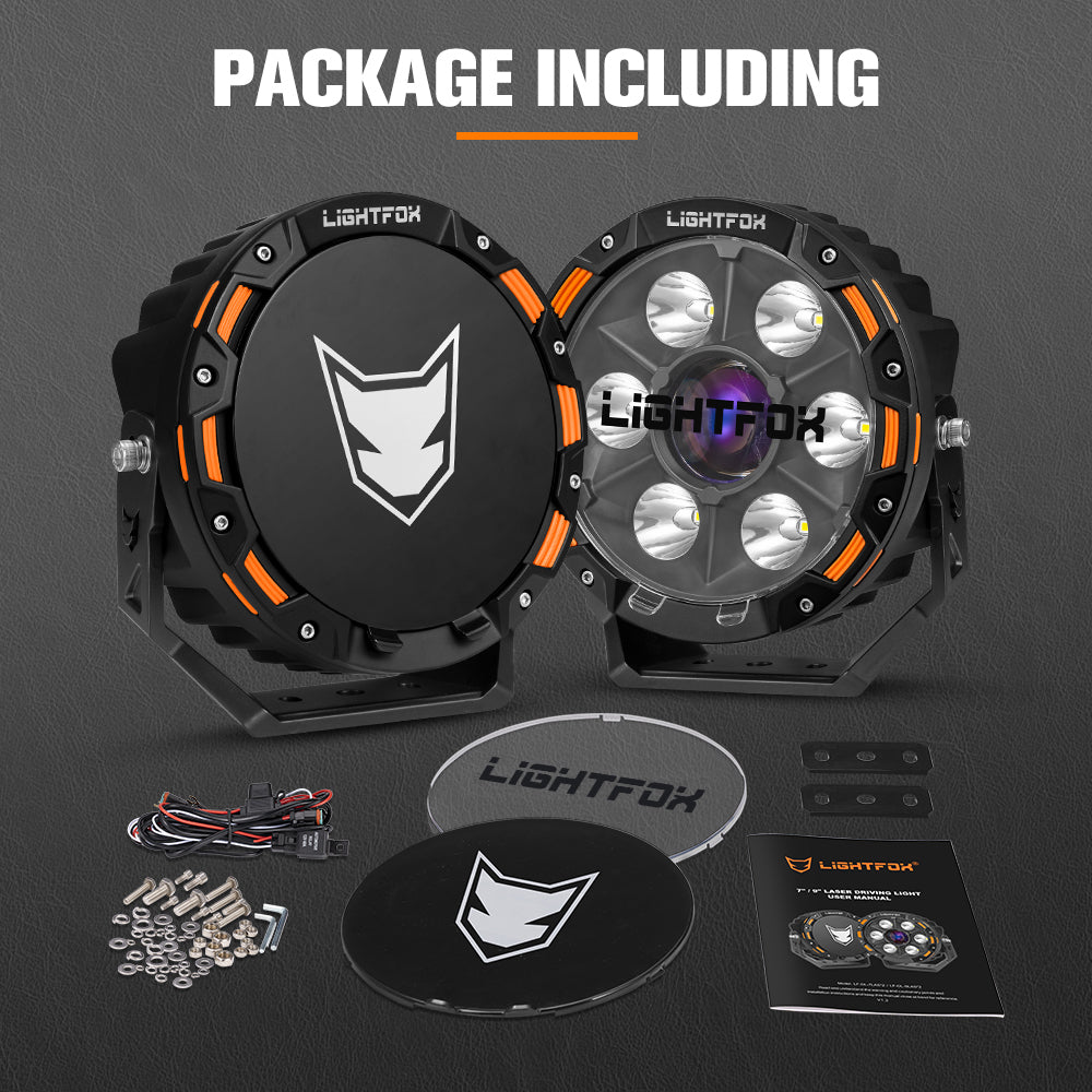 Lightfox 7inch LED Driving Light 1 Lux @ 1,796m IP68 15,208 Lumen - Sunyee