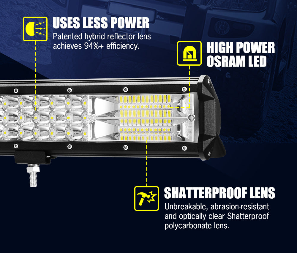 Lightfox 23inch Led Light Bar 1 Lux @ 520M IP68 9,980 Lumens - Sunyee
