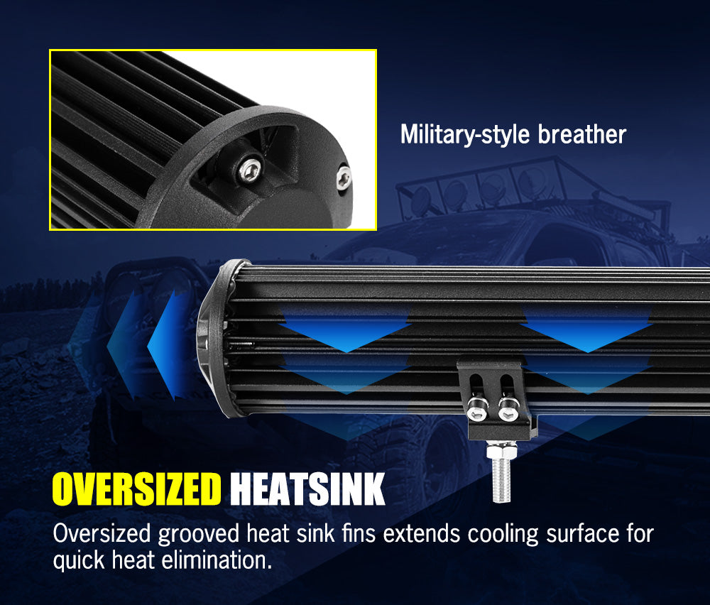 Lightfox 23inch Led Light Bar 1 Lux @ 520M IP68 10,080 Lumens - Sunyee