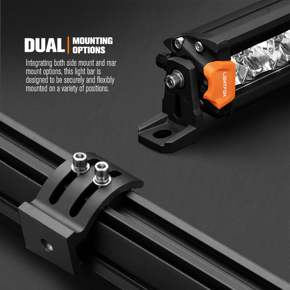 Lightfox 9 inch Osram LED Driving Lights + 40 inch Single Row LED Light Bar + Wiring Kit - Sunyee