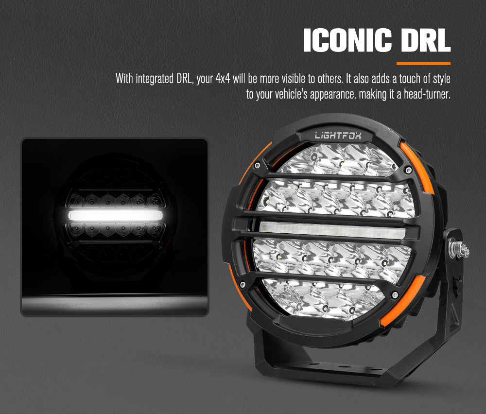 Lightfox Polaris 9inch LED Driving Light 1Lux@1,527m IP68 20,178 LM