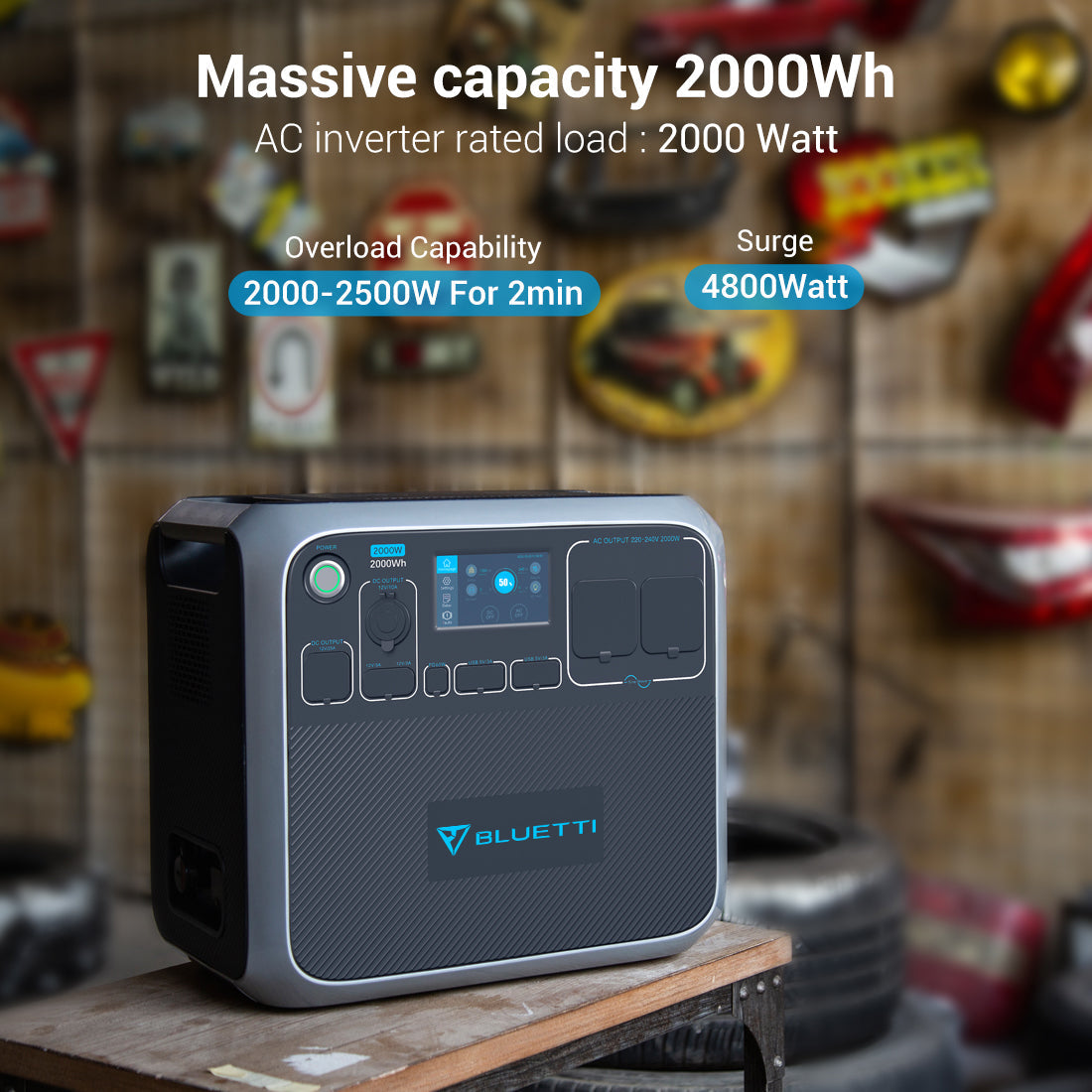 BLUETTI AC200P Portable Power Station | 2,000W 2,000Wh - Sunyee