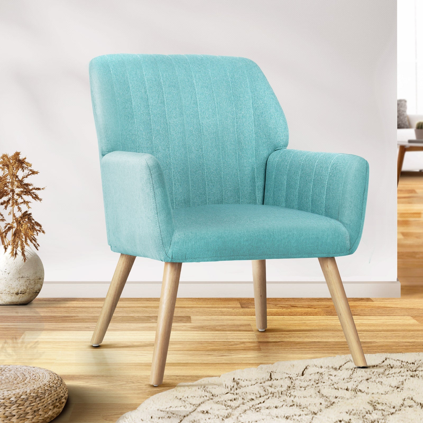 Oikiture Armchair Lounge Chair Armchairs Accent Chairs Bedroom Sofa Couches - Sunyee