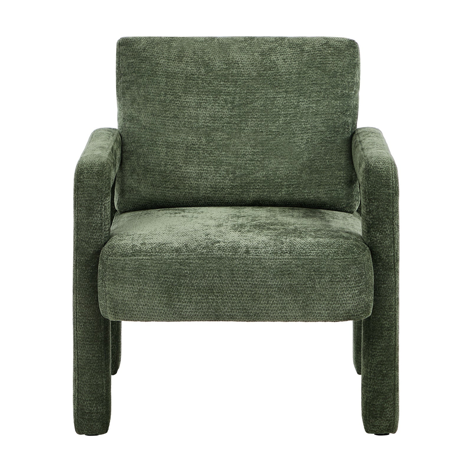 Oikiture Armchair Velvet Accent Chairs 1 Seater Lounge Sofa Chair Green - Sunyee