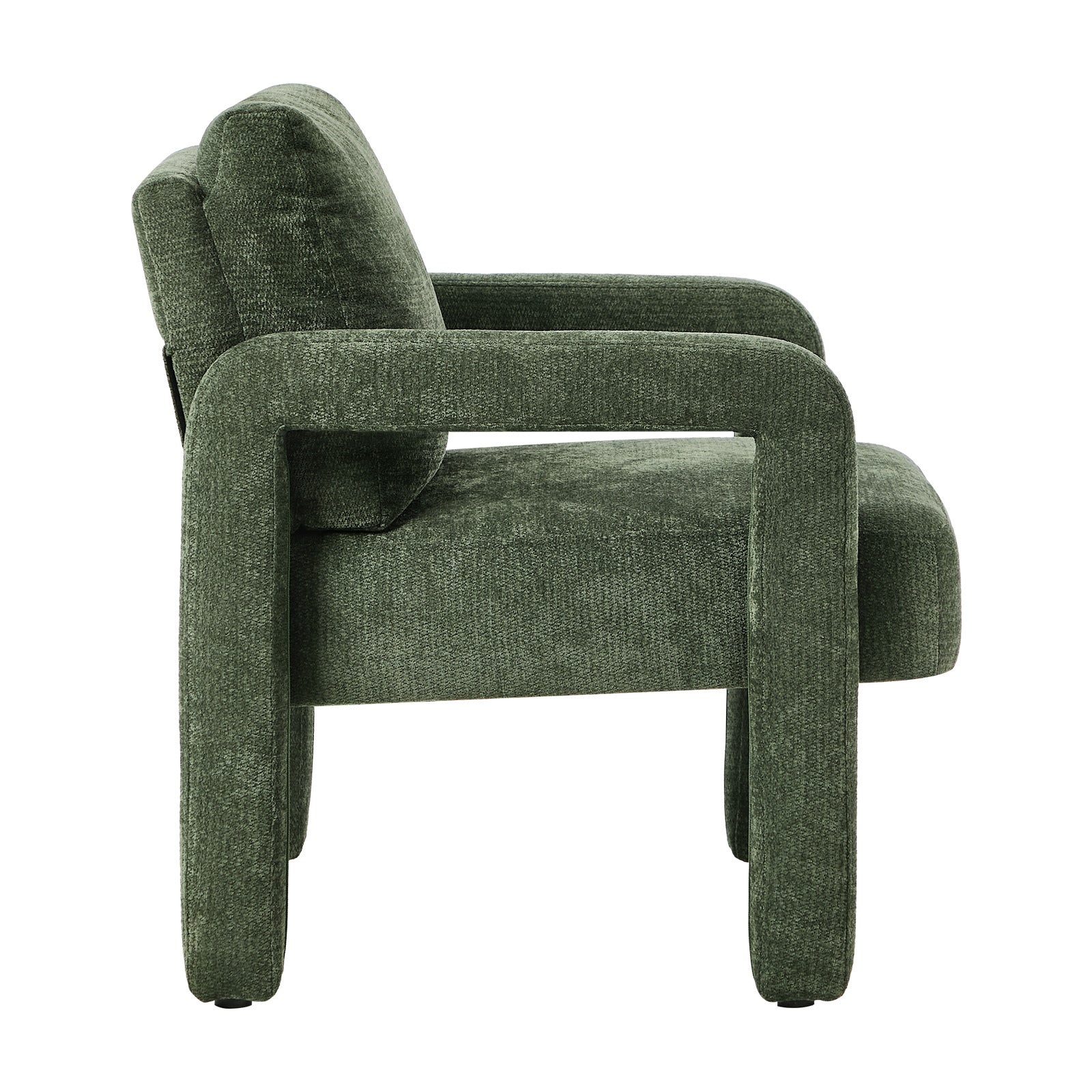 Oikiture Armchair Velvet Accent Chairs 1 Seater Lounge Sofa Chair Green - Sunyee