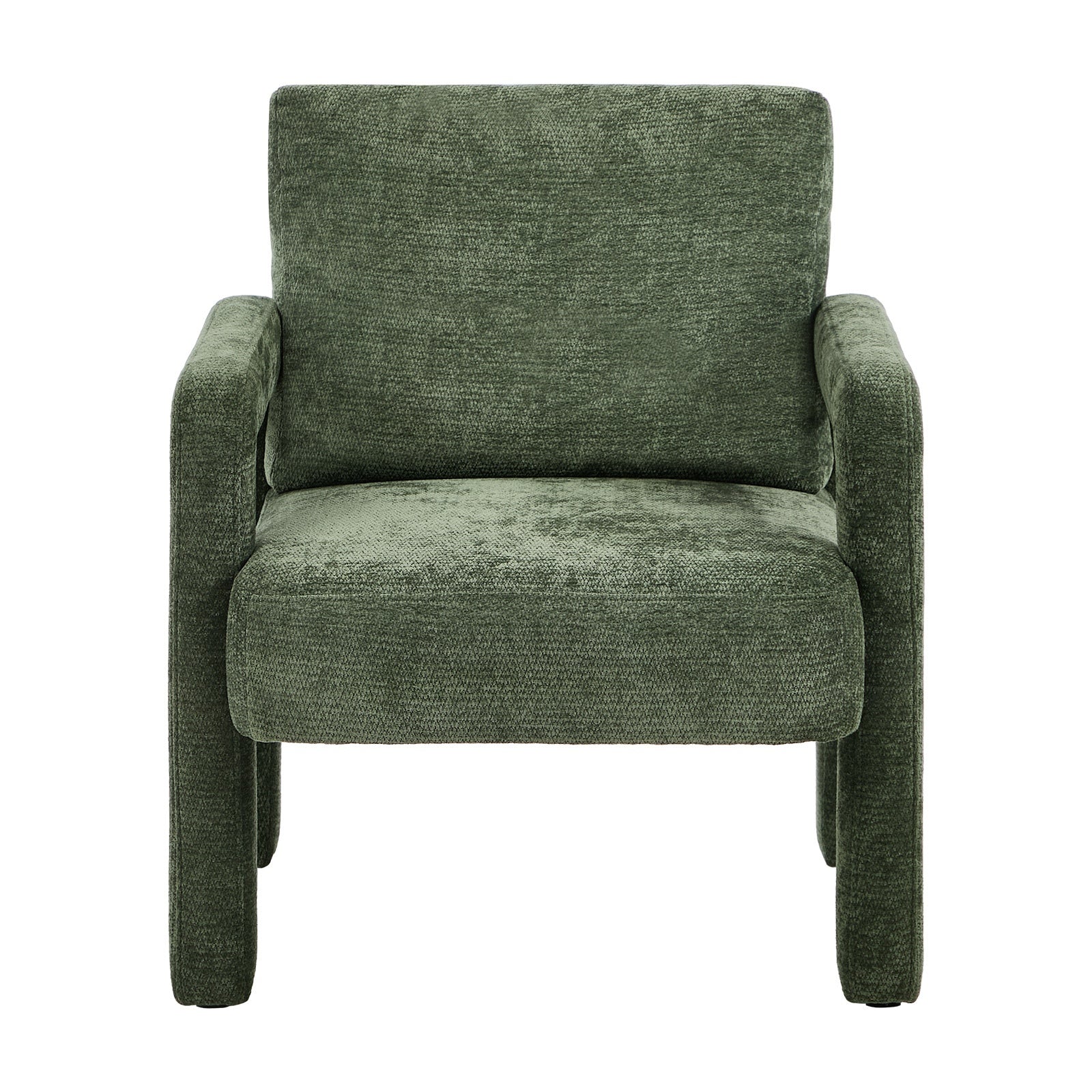 Oikiture 2x Armchair Velvet Accent Chairs 1 Seater Lounge Sofa Chair Green - Sunyee