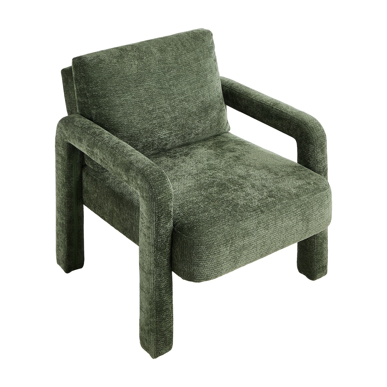 Oikiture 2x Armchair Velvet Accent Chairs 1 Seater Lounge Sofa Chair Green - Sunyee