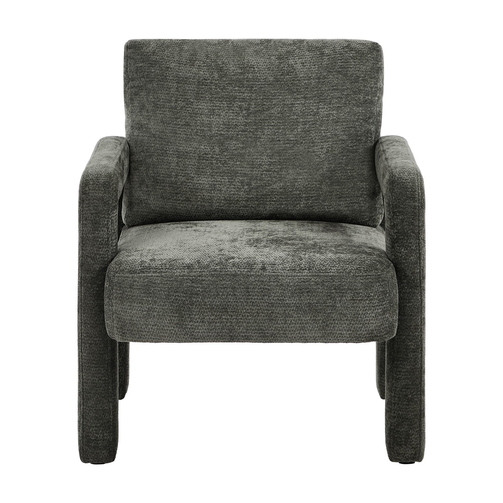 Oikiture 2x Armchair Velvet Accent Chairs 1 Seater Lounge Sofa Chair Grey - Sunyee