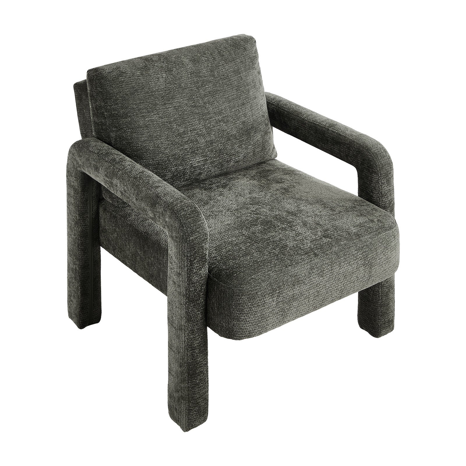 Oikiture 2x Armchair Velvet Accent Chairs 1 Seater Lounge Sofa Chair Grey - Sunyee