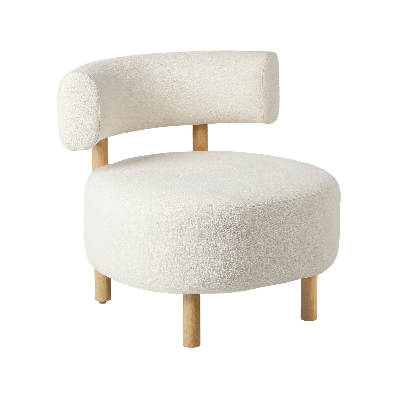 Oikiture Wooden Armchair Lounge Chair Velvet/Linen Fabric Accent Armchairs - Sunyee