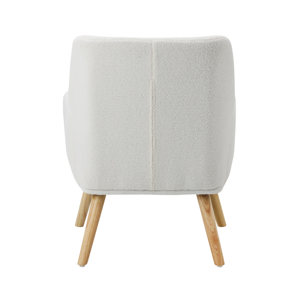 Oikiture Armchair Lounge Chair Linen/Sherpa Accent Armchairs Tub Chairs Sofa - Sunyee