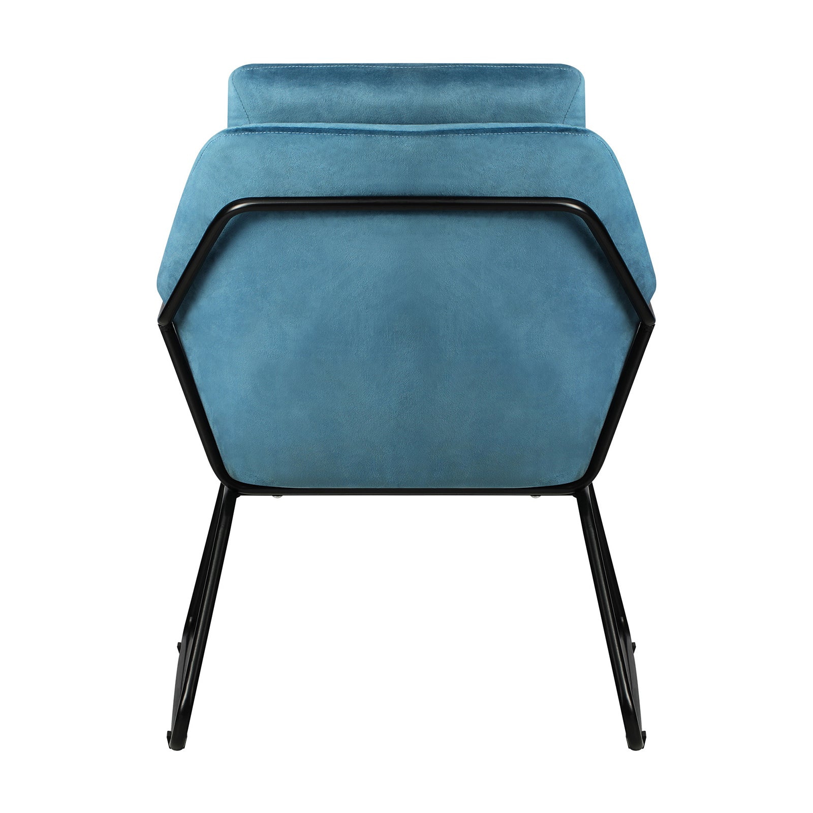 Oikiture Armchair Velvet Accent Chairs Tub Chair Sofa Lounge Upholstered Blue - Sunyee